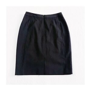 Reiss Huxley Black Pencil Skirt Back Slit SZ04